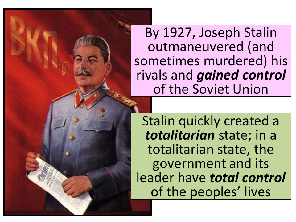 An analysis of the socialist soviet union in the revolution by joseph stalin